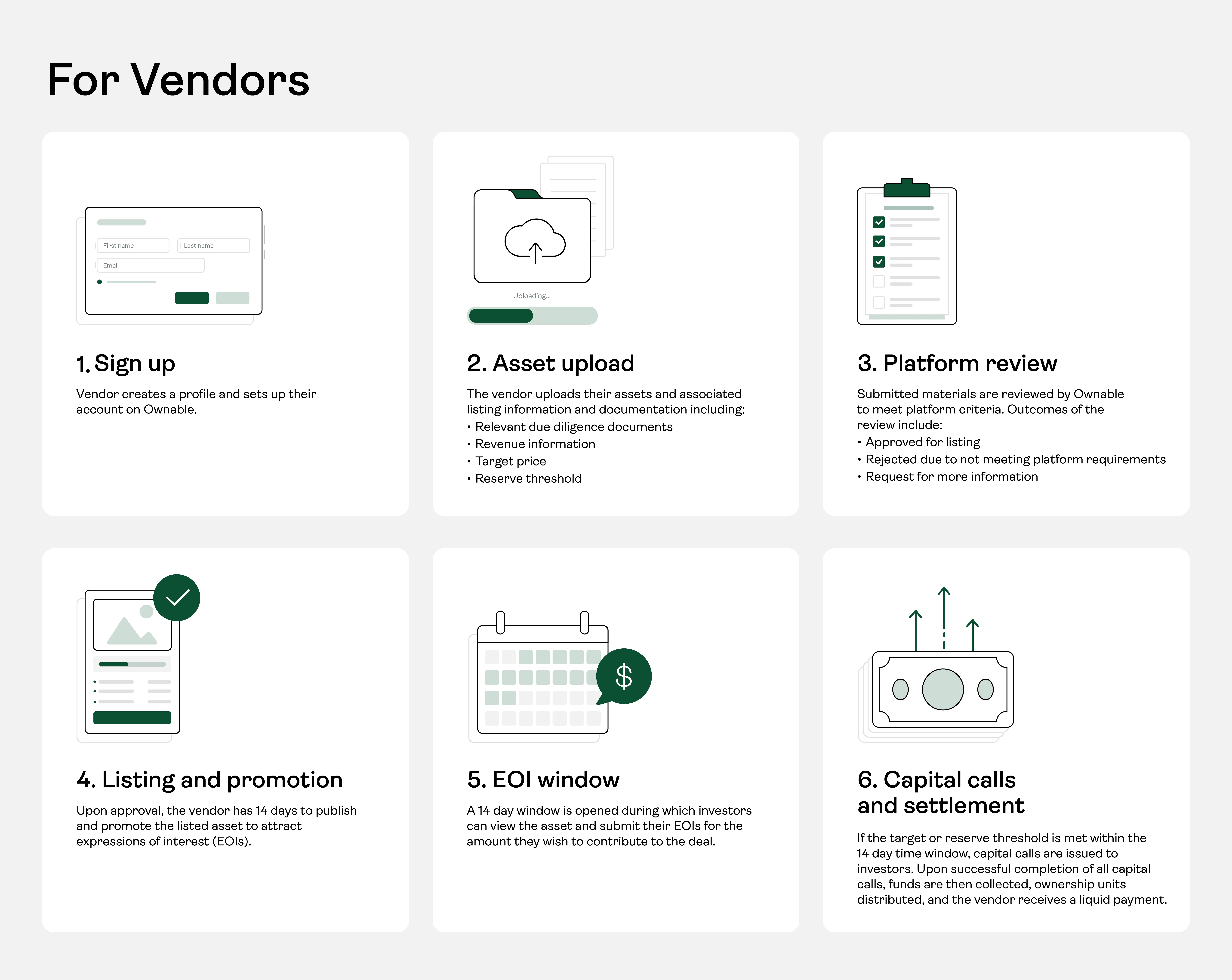 For vendors